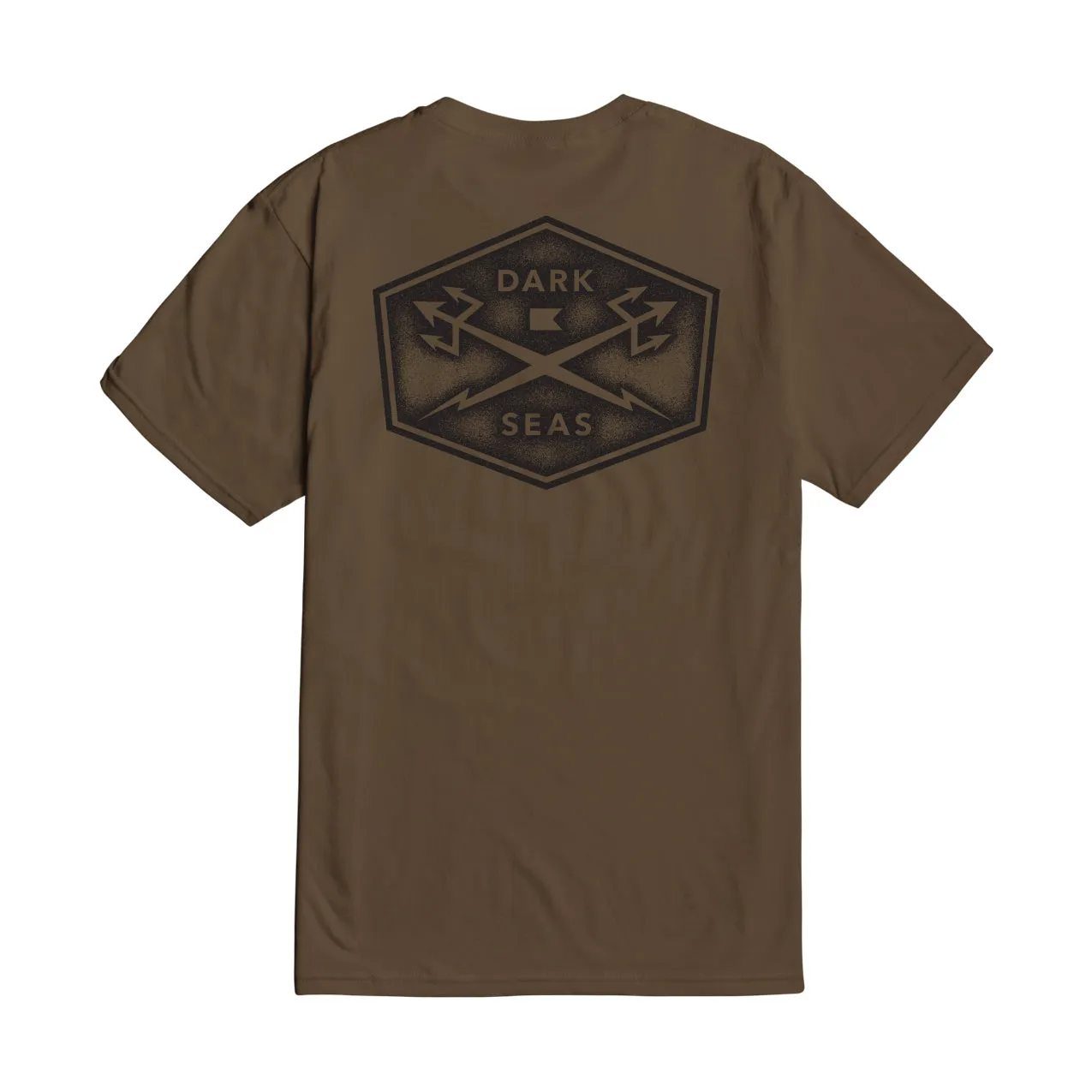 Dark Seas PROGRESSIVE GRAVEL PREMIUM T-SHIRT - COYOTE BROWN sold by Sun Diego Boardshops