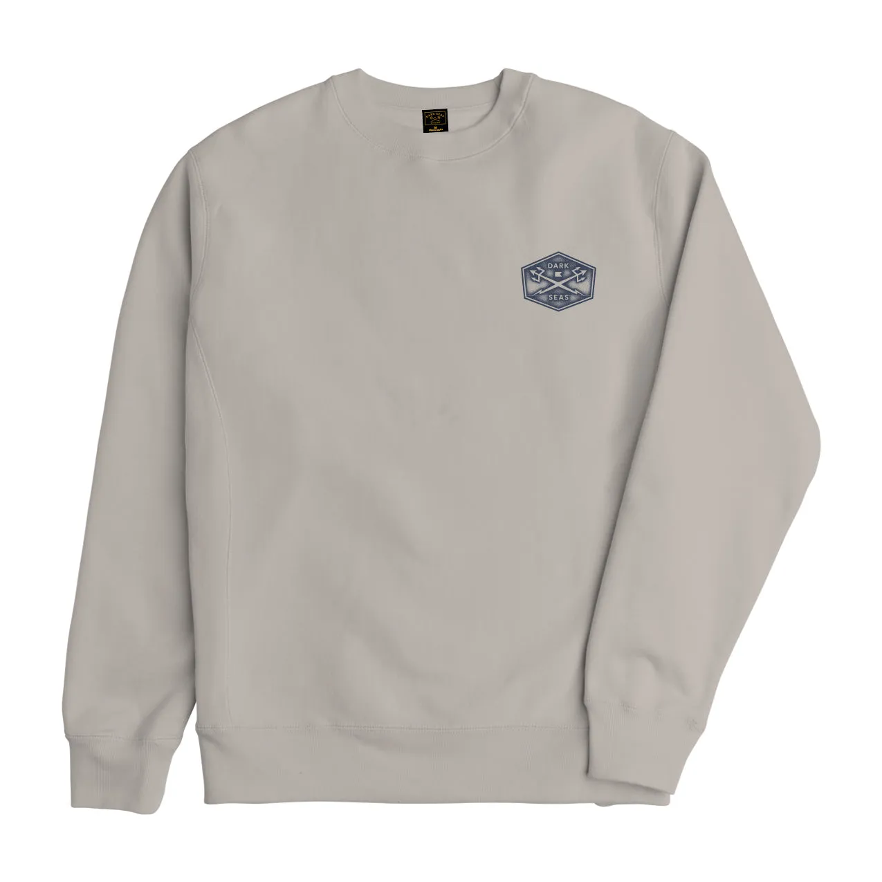 Dark Seas PROGRESSIVE GRAVEL PIGMENT CREWNECK - CEMENT sold by Sun Diego Boardshops product image thumbnail 2