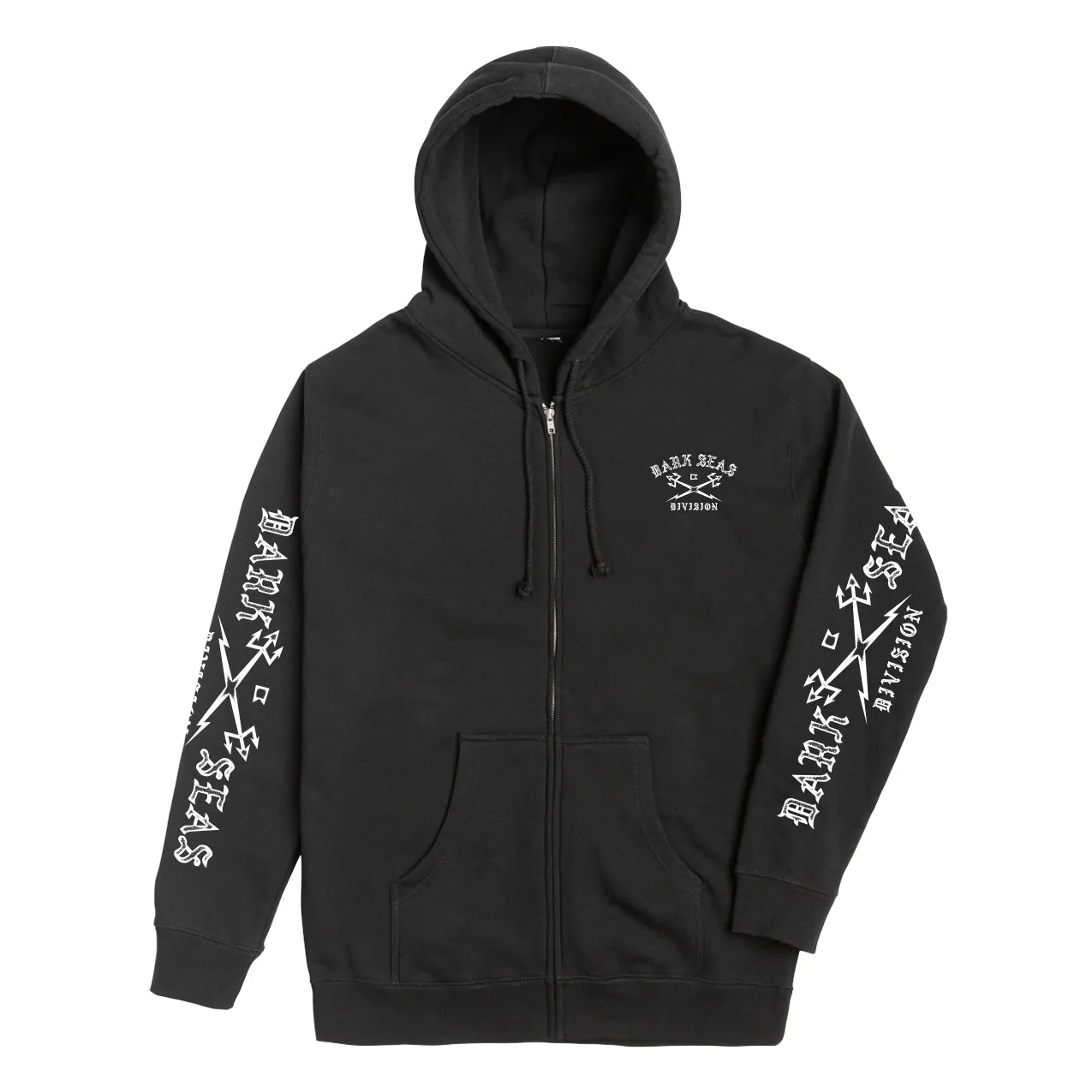 Dark Seas HEADMASTER GRAVEL ZIP HOOD - BLACK sold by Sun Diego Boardshops product image thumbnail 2