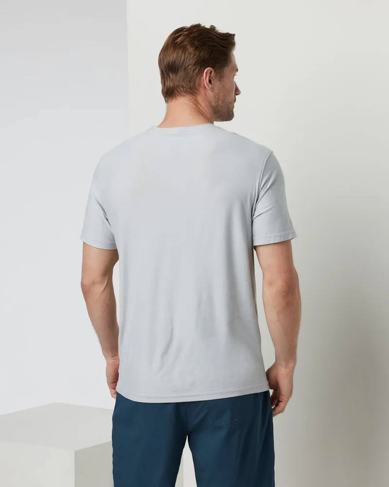 VUORI Strato Tech Tee - PLATINUM HEATHER sold by Sun Diego Boardshops product image thumbnail 2