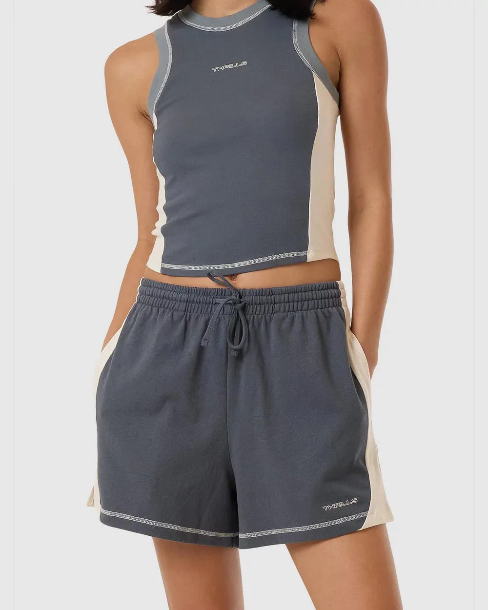 Thrills Grip Jersey Short - DARK SLATE sold by Sun Diego Boardshops