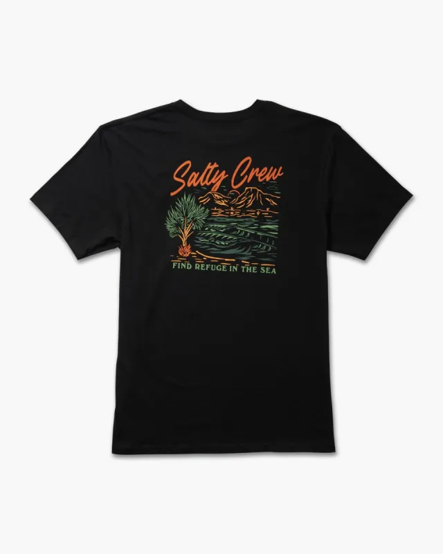 Salty Crew Western Waves Tee - BLACK sold by Sun Diego Boardshops