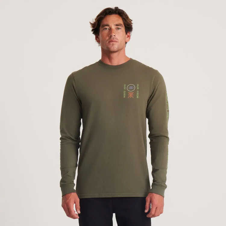 ROARK Open Roads Long Sleeve Premium Tee - MILITARY sold by Sun Diego Boardshops product image thumbnail 2