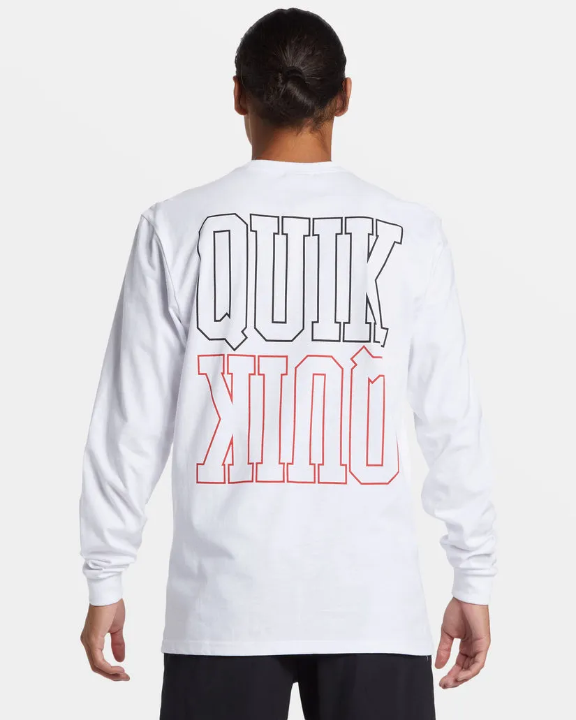 Quiksilver Griff Long Sleeve T-Shirt - WHITE sold by Sun Diego Boardshops