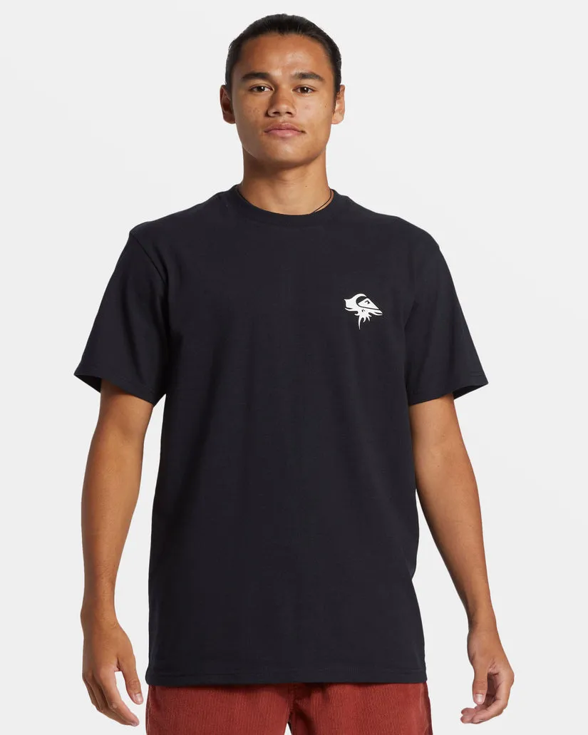 Quiksilver Thorn Logo DNA T-Shirt - BLACK sold by Sun Diego Boardshops
