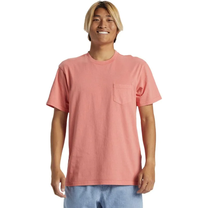 Quiksilver Salt Water Pocket Tee T-Shirt - SPICED CORAL sold by Sun Diego Boardshops