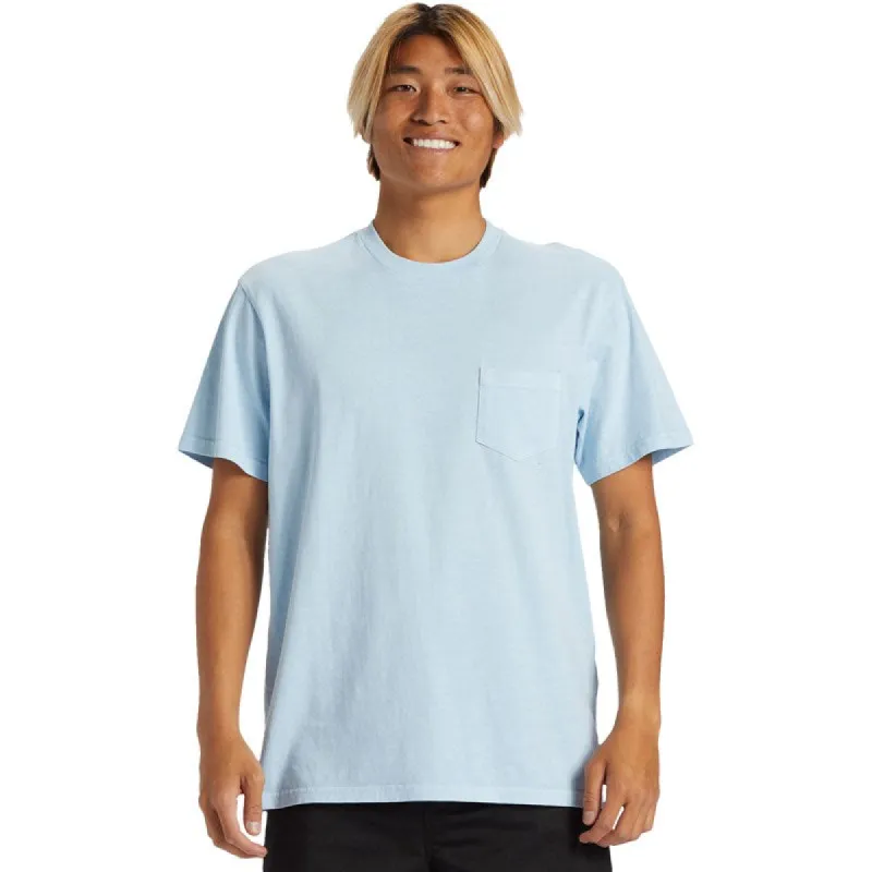 Quiksilver Salt Water Pocket Tee T-Shirt - AIRY BLUE sold by Sun Diego Boardshops