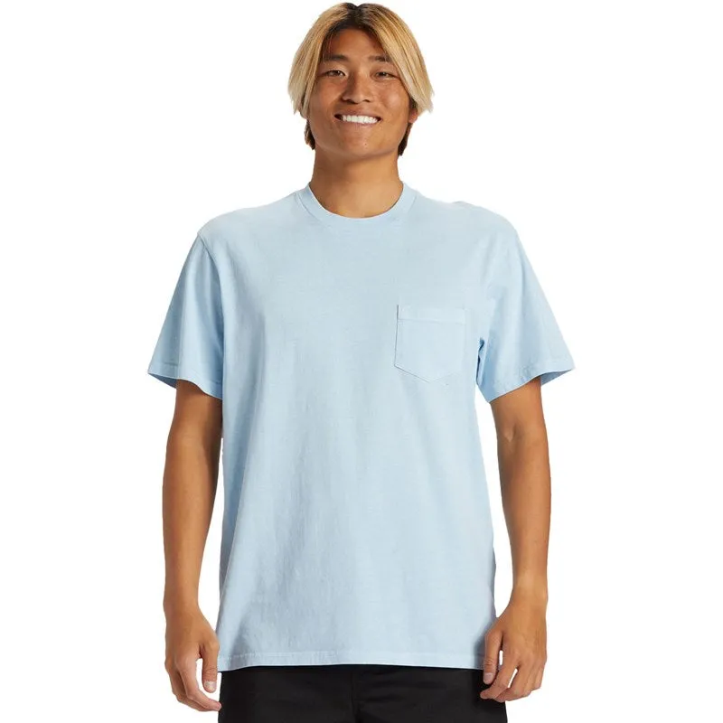Quiksilver Salt Water Pocket Tee T-Shirt - AIRY BLUE sold by Sun Diego Boardshops