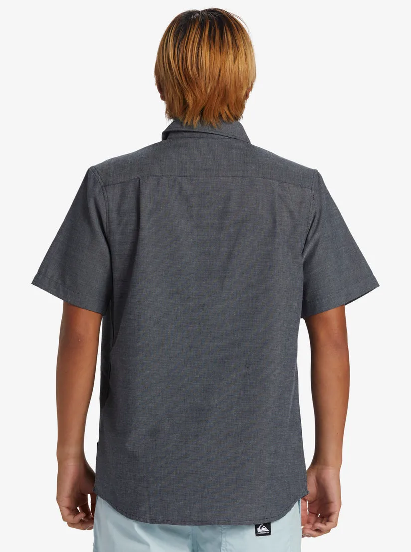Quiksilver Shoreline Classic Short Sleeve Shirt - NAVY sold by Sun Diego Boardshops product image thumbnail 2