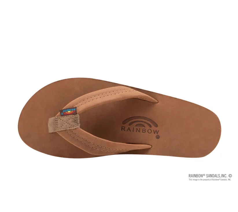 RAINBOW SANDALS Men's Single Layer Premier Leather with Arch Support 1" Strap - REDWOOD sold by Sun Diego Boardshops product image thumbnail 2