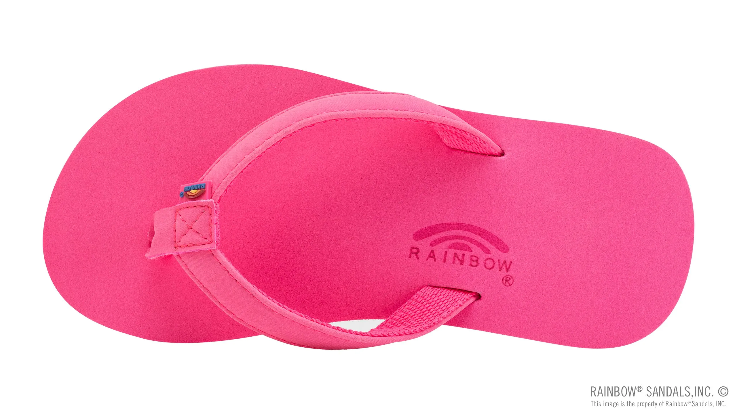 RAINBOW SANDALS The Grombow - Soft Rubber Top Sole with 1/2" Narrow Strap and Pin line - PINK sold by Sun Diego Boardshops product image thumbnail 2