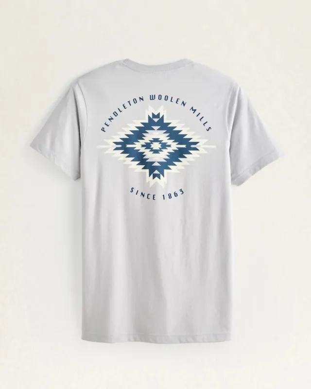 Pendleton MEN'S SALTILLO SUNSET GRAPHIC TEE - ATHLETIC GREY/WHITE sold by Sun Diego Boardshops