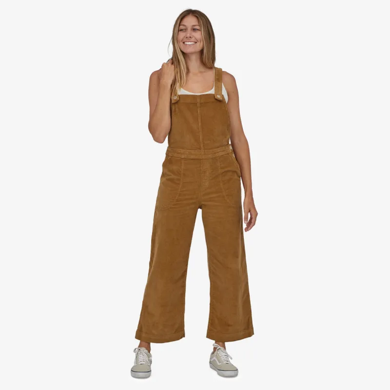 Patagonia Women's Stand Up Cropped Corduroy Overalls - NEST BROWN sold by Sun Diego Boardshops