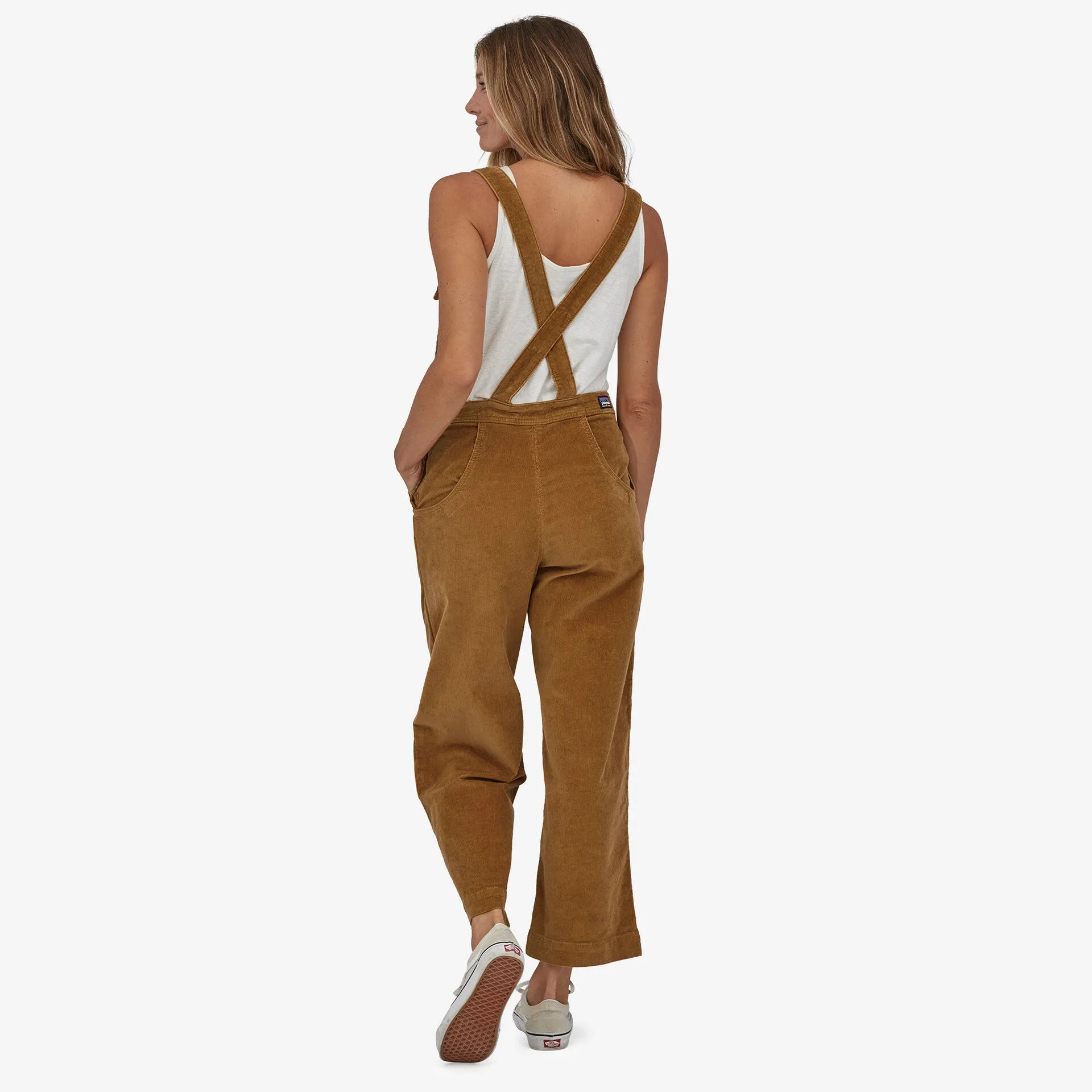 Patagonia Women's Stand Up Cropped Corduroy Overalls - NEST BROWN sold by Sun Diego Boardshops product image thumbnail 2