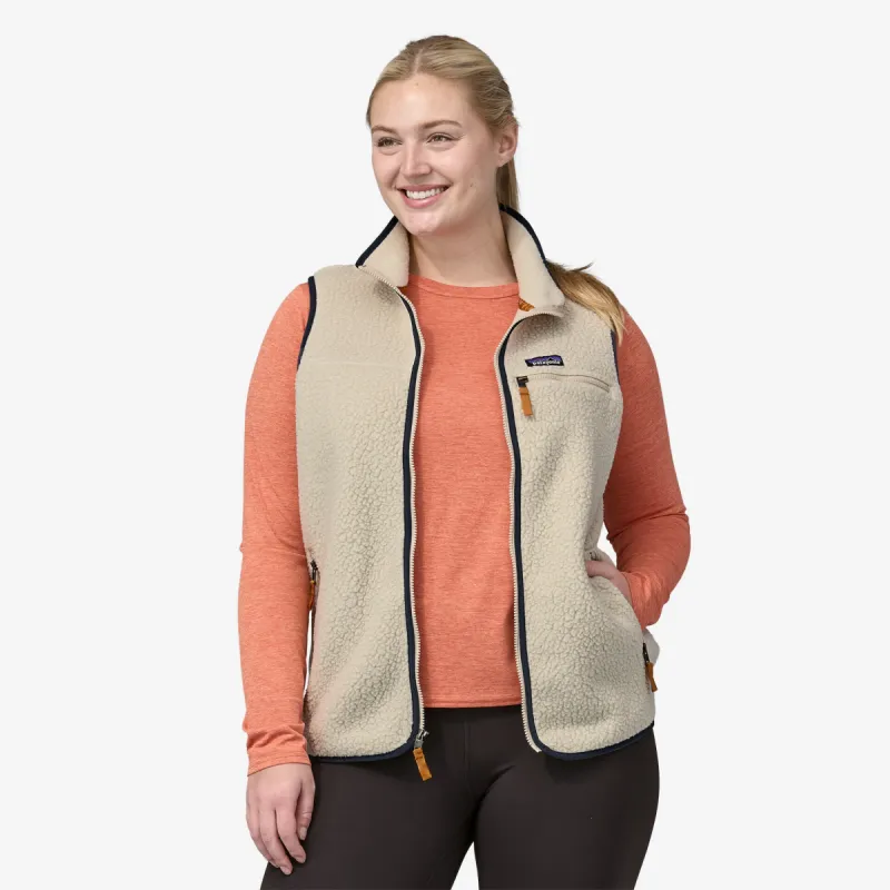Patagonia Women's Retro Pile Fleece Vest - PELICAN sold by Sun Diego Boardshops
