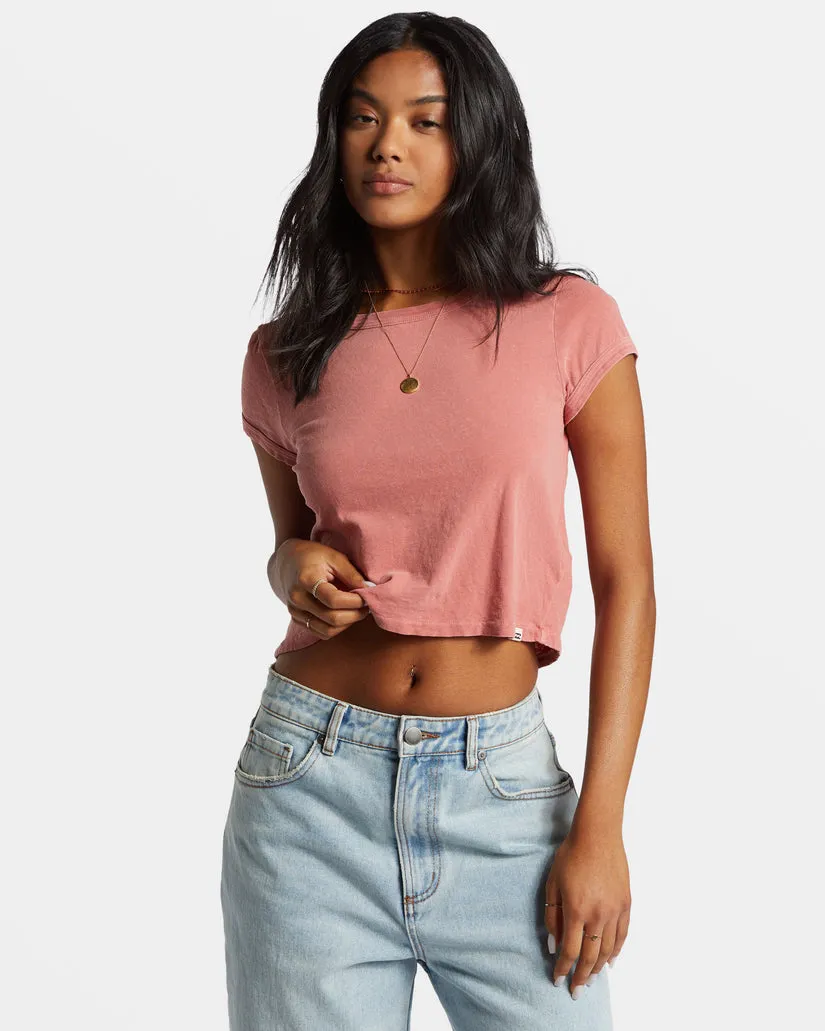 Billabong Daily Tee Knit - RED CLAY sold by Sun Diego Boardshops