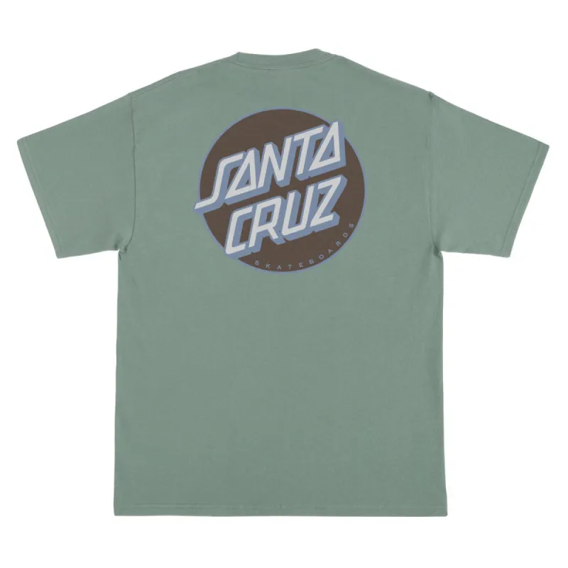 Santa Cruz Other Dot Mens T-Shirt - GREEN/BROWN made by Santa Cruz Skateboards