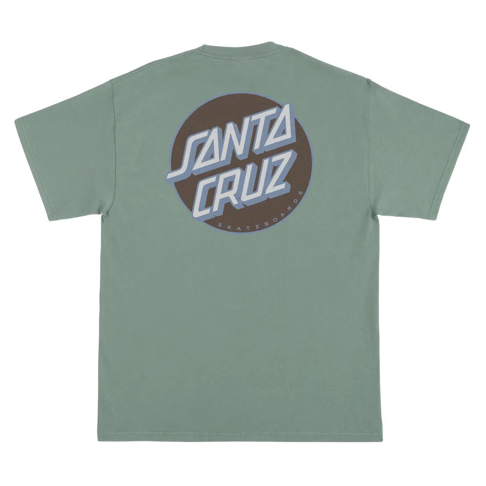 Santa Cruz Other Dot Mens T-Shirt - GREEN/BROWN sold by Sun Diego Boardshops