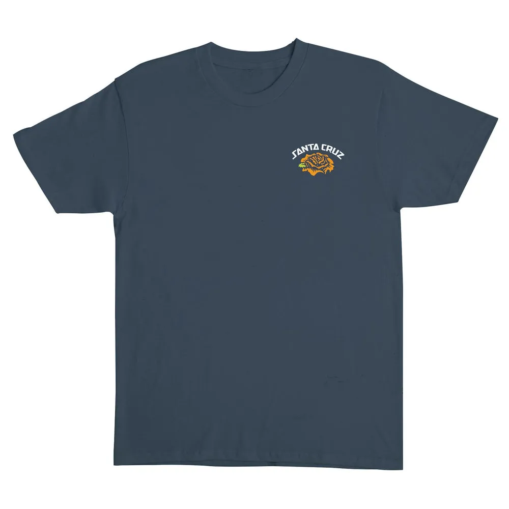 Santa Cruz Dressen Rose Solo Mens T-Shirt - STEEL BLUE sold by Sun Diego Boardshops product image thumbnail 2