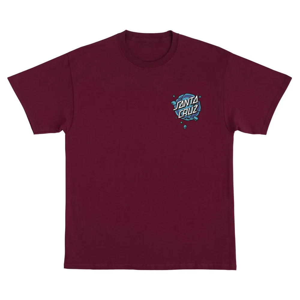 Santa Cruz Roskopp Destruct Face Mens T-Shirt - MAROON sold by Sun Diego Boardshops product image thumbnail 2