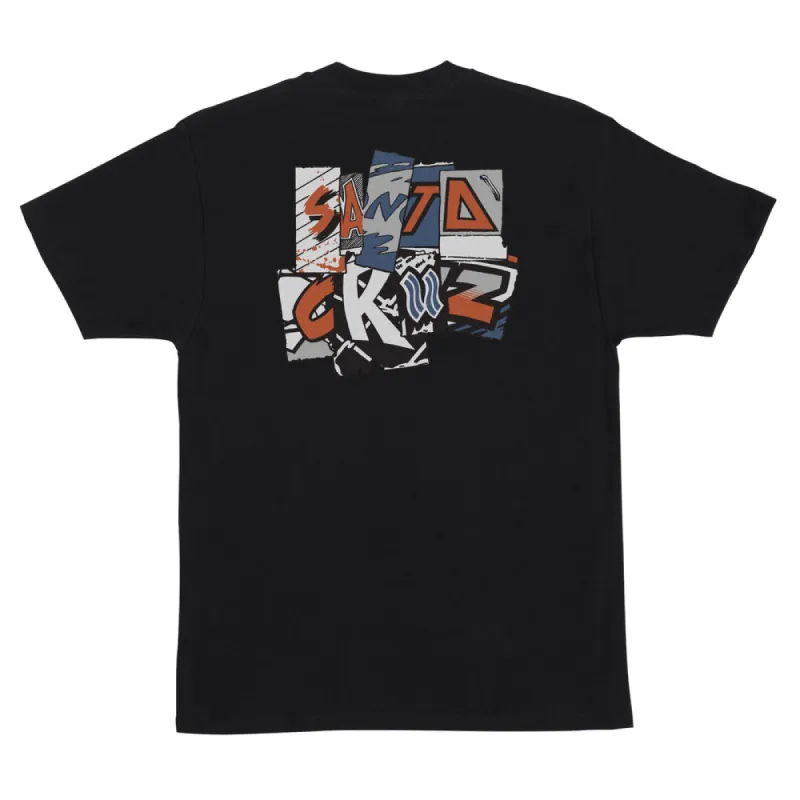 Santa Cruz Kickback Mens T-Shirt - BLACK made by Santa Cruz Skateboards