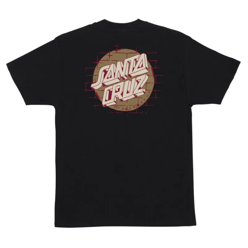 Santa Cruz Scrawl Brick Dot Mens T-Shirt - BLACK made by Santa Cruz Skateboards
