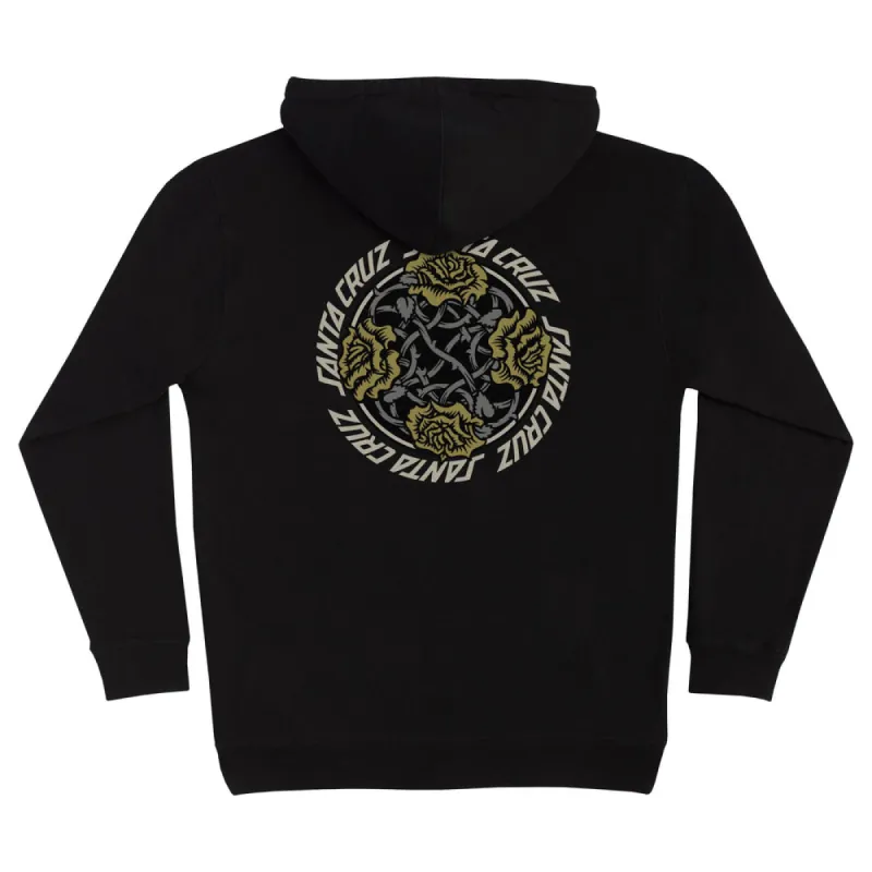 Santa Cruz Dressen Rose Solo Mens Hoodie - BLACK made by Santa Cruz Skateboards