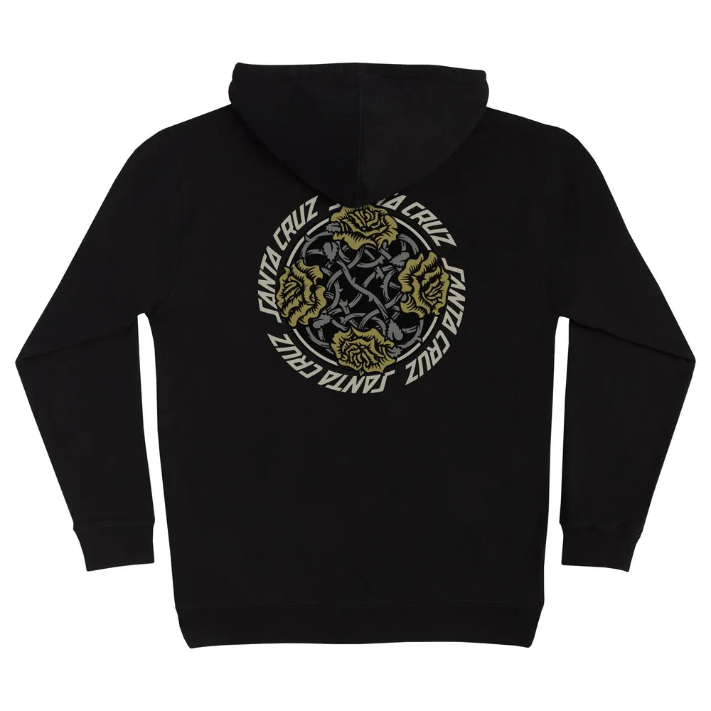 Santa Cruz Dressen Rose Solo Mens Hoodie - BLACK sold by Sun Diego Boardshops