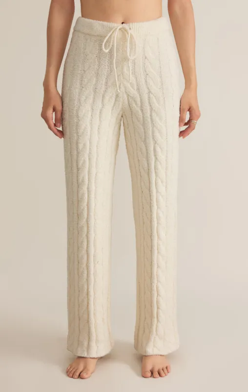 Z-Supply Paige Cable Knit Pant - SEA SALT sold by Sun Diego Boardshops