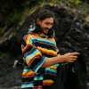 SLOWTIDE El Cap Chilling Fleece Poncho - MULTI sold by Sun Diego Boardshops
