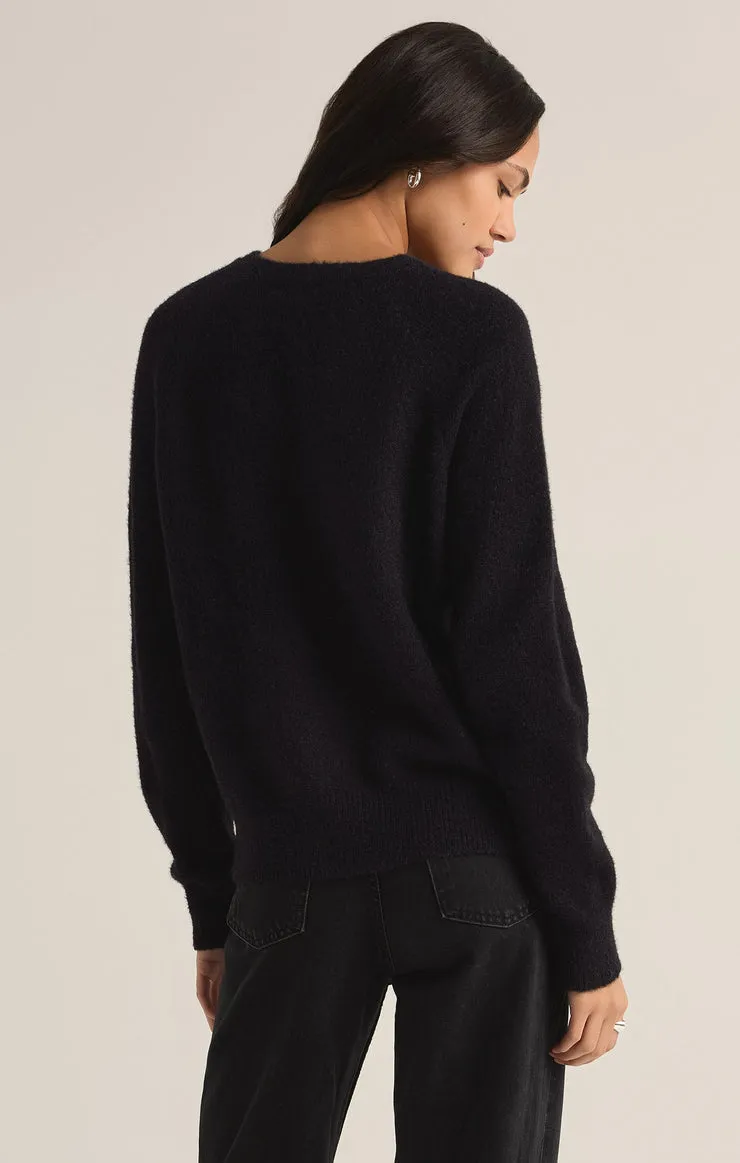Z-Supply Lizzy Cheers Sweater - BLACK sold by Sun Diego Boardshops product image thumbnail 2