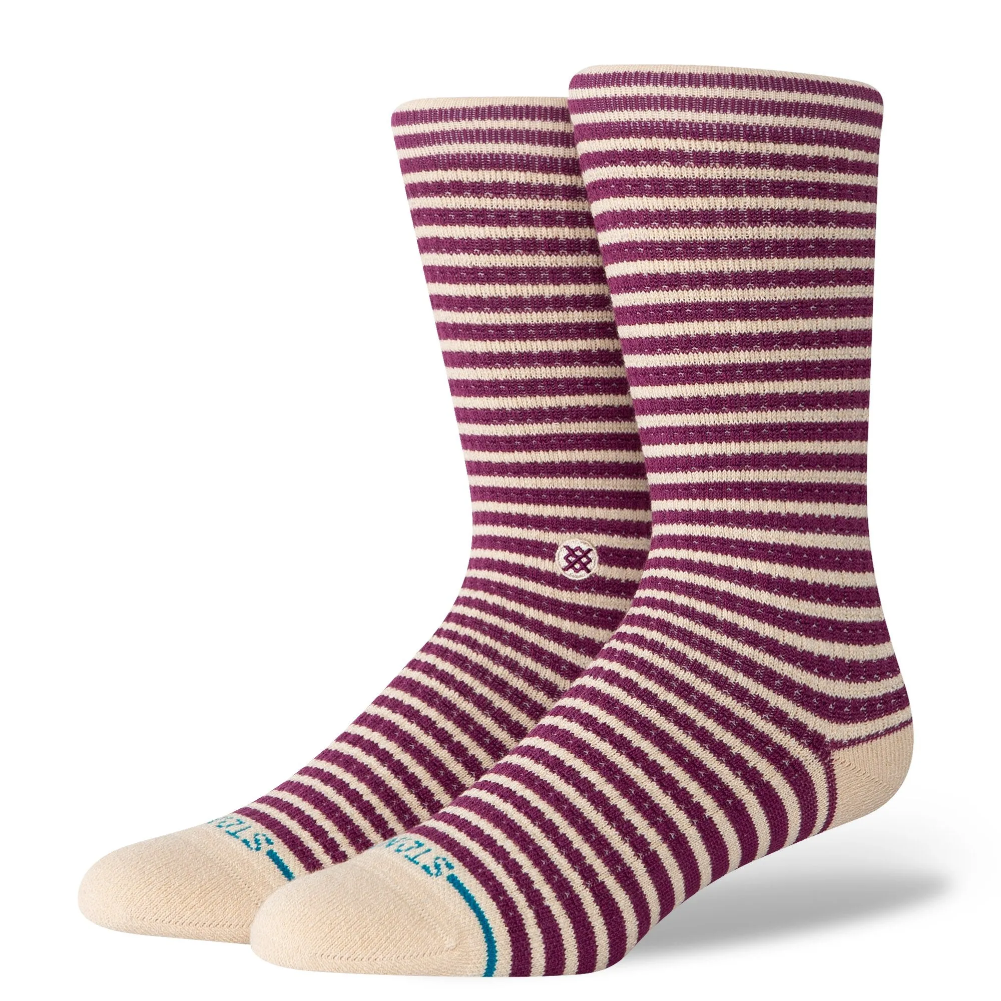 Stance Butter Blend Crew Medium Cushion Socks - GRAPE sold by Sun Diego Boardshops