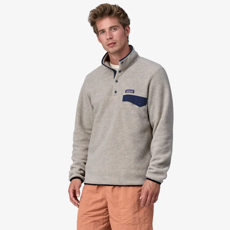 Patagonia Men's Lightweight Synchilla Snap-T Fleece Pullover - OATMEAL HEATHER sold by Sun Diego Boardshops