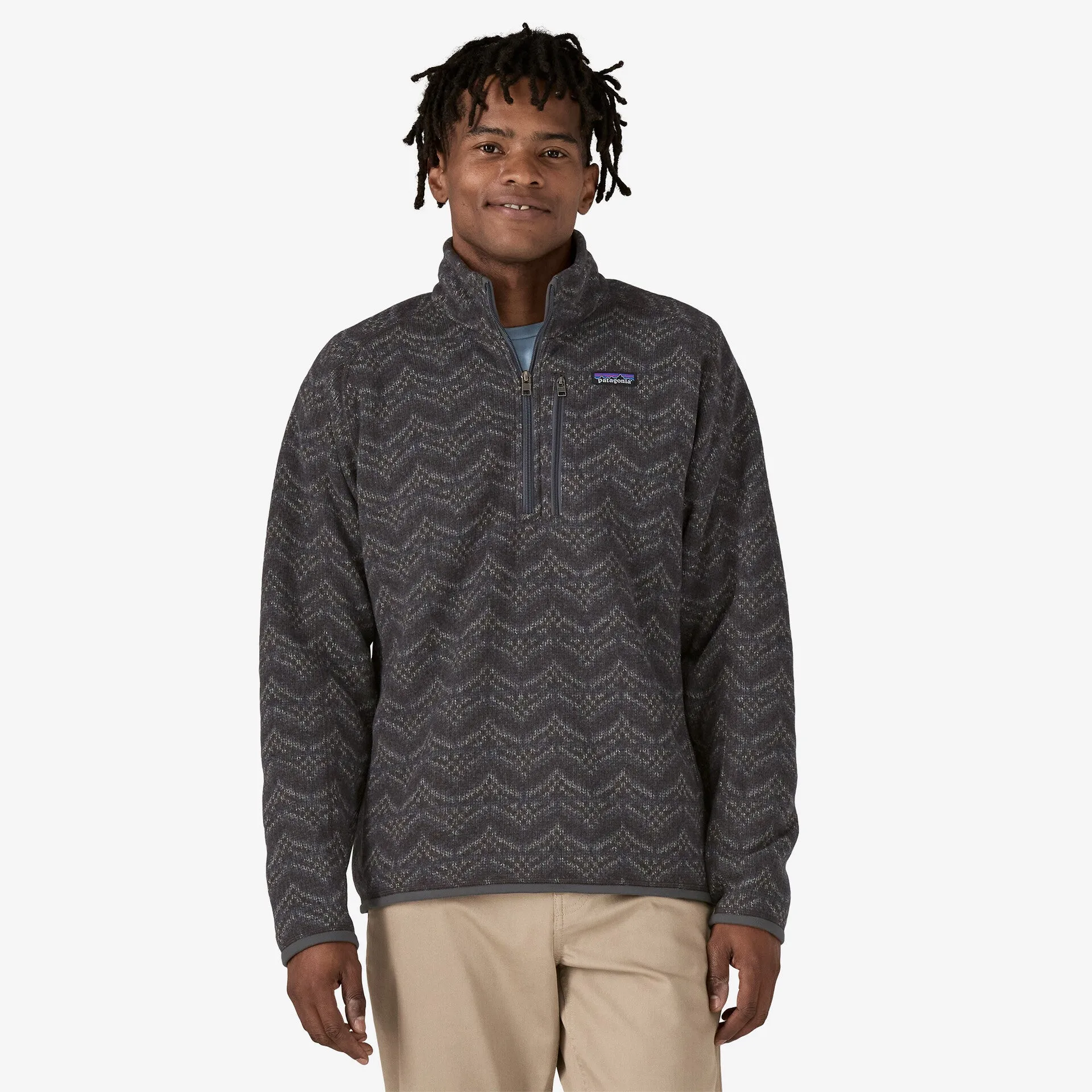 Patagonia Men's Better Sweater 1/4-Zip Fleece - ISLAND ESCAPE FORGE GREY sold by Sun Diego Boardshops
