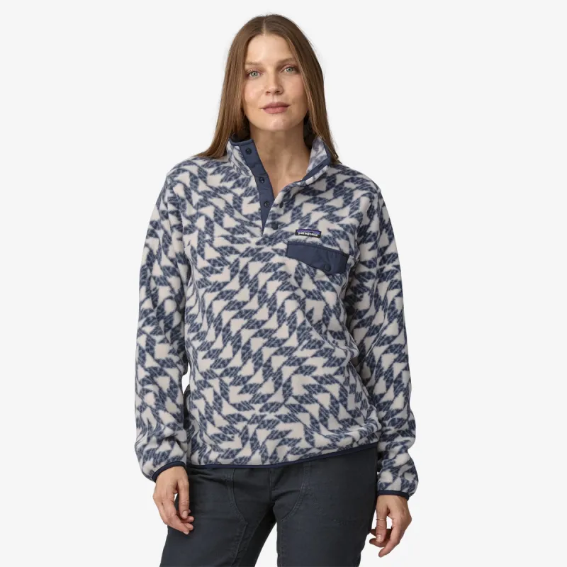 Patagonia Women's Lightweight Synchilla Snap-T Fleece Pullover - SYNCHED FLIGHT SMALL NATURAL sold by Sun Diego Boardshops