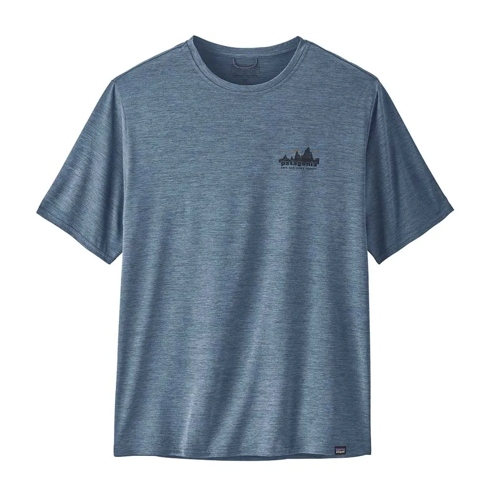 Patagonia Men's Capilene Cool Daily Graphic Shirt - 73 SKYLINE: UTILITY BLUE X-DYE sold by Sun Diego Boardshops product image thumbnail 2