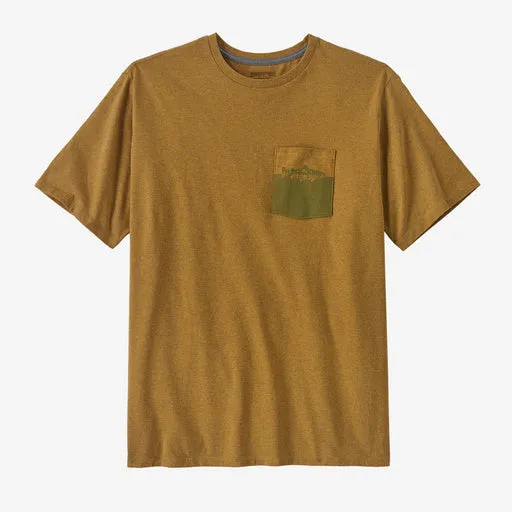 Patagonia Chouinard Crest Pocket Responsibili-Tee - PUFFERFISH GOLD sold by Sun Diego Boardshops product image thumbnail 2