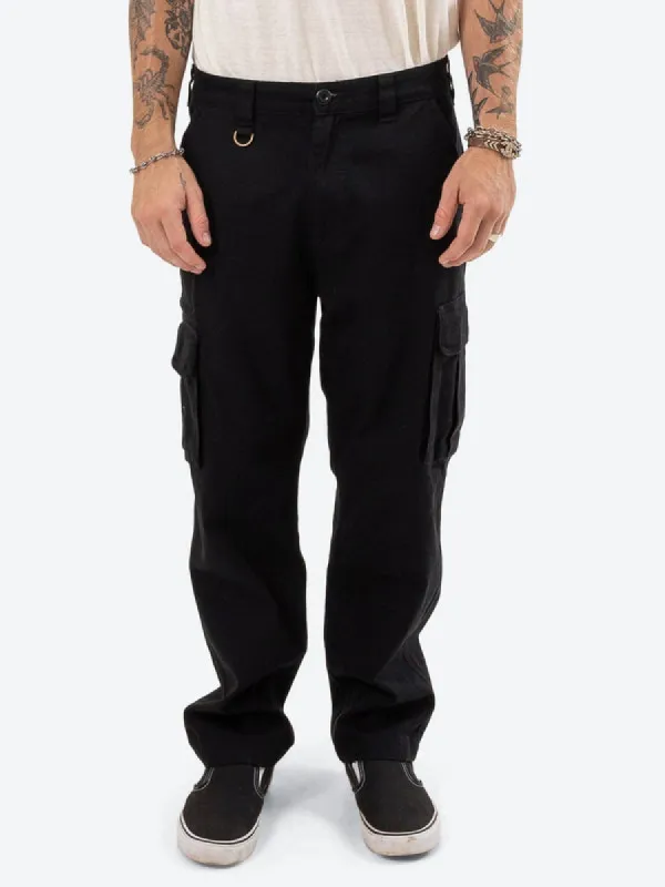 THRILLS Slacker Union Cargo Pant - BLACK sold by Sun Diego Boardshops