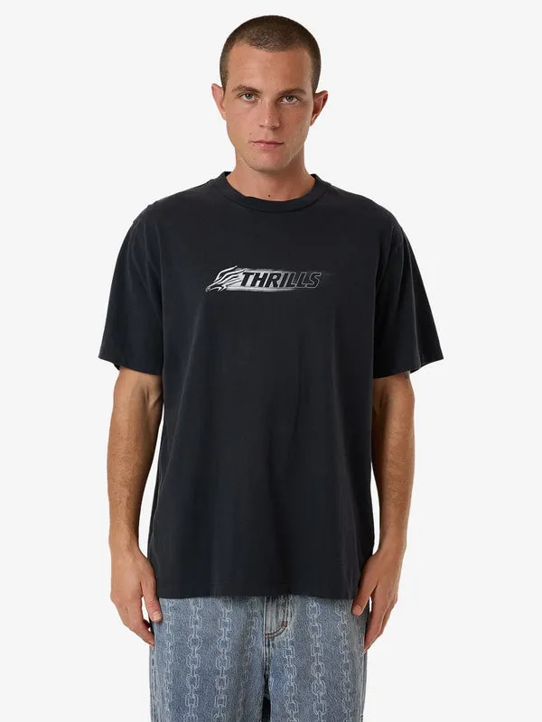 THRILLS Speed Of Fury Merch Fit Tee - TWILIGHT BLACK sold by Sun Diego Boardshops