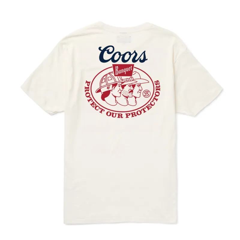 SEAGER Seager x Coors Banquet Protectors Tee - WHITE sold by Sun Diego Boardshops
