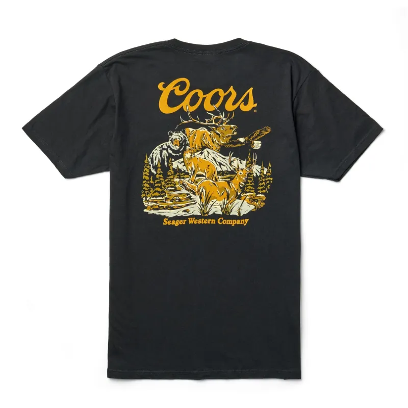 SEAGER Seager x Coors Banquet Preserve Tee - BLACK sold by Sun Diego Boardshops