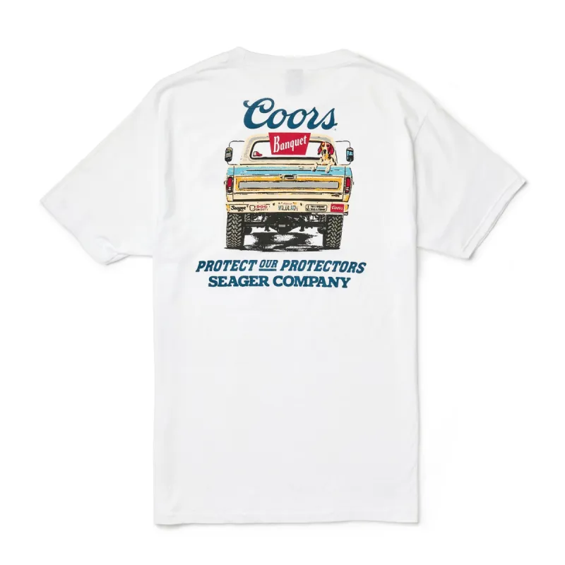 Seager Seager X Coors Banquet Bumper Tee - White sold by Sun Diego Boardshops