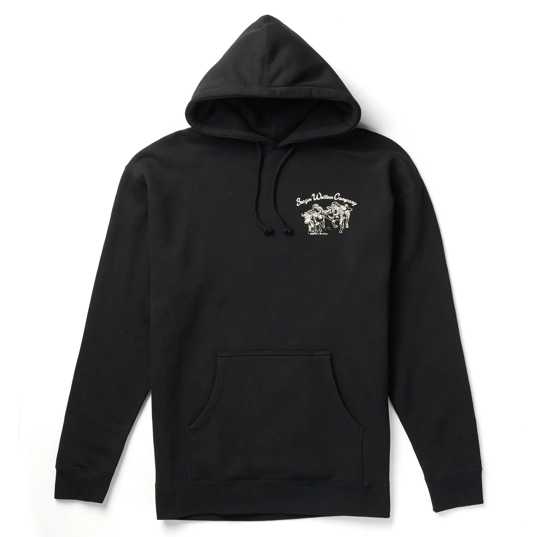 SEAGER Los Rios Mid-Weight Hoodie - BLACK sold by Sun Diego Boardshops product image thumbnail 2