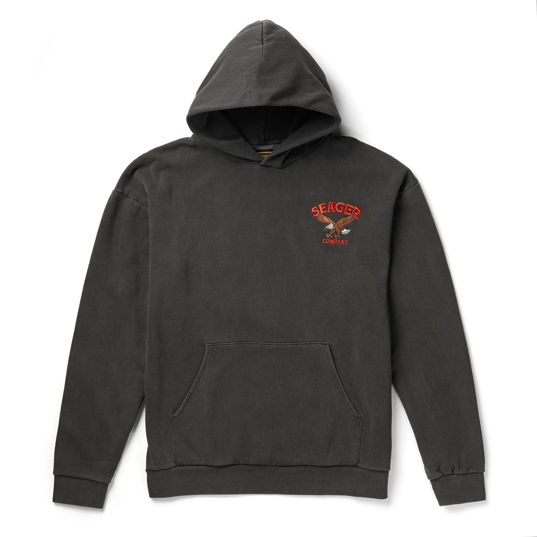 SEAGER Bradley Heavy-Weight Hoodie - PIGMENT BLACK sold by Sun Diego Boardshops product image thumbnail 2