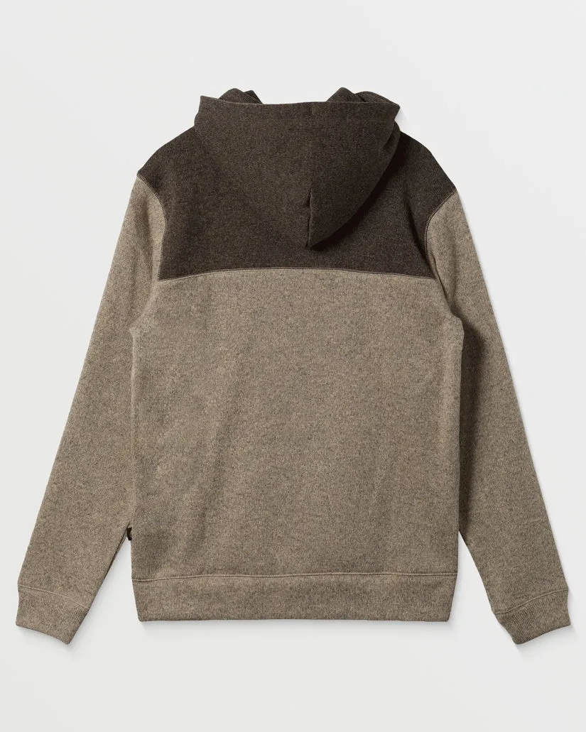 Quiksilver Keller Block Zip Hoodie - PORTABELLA HEATHER sold by Sun Diego Boardshops product image thumbnail 2