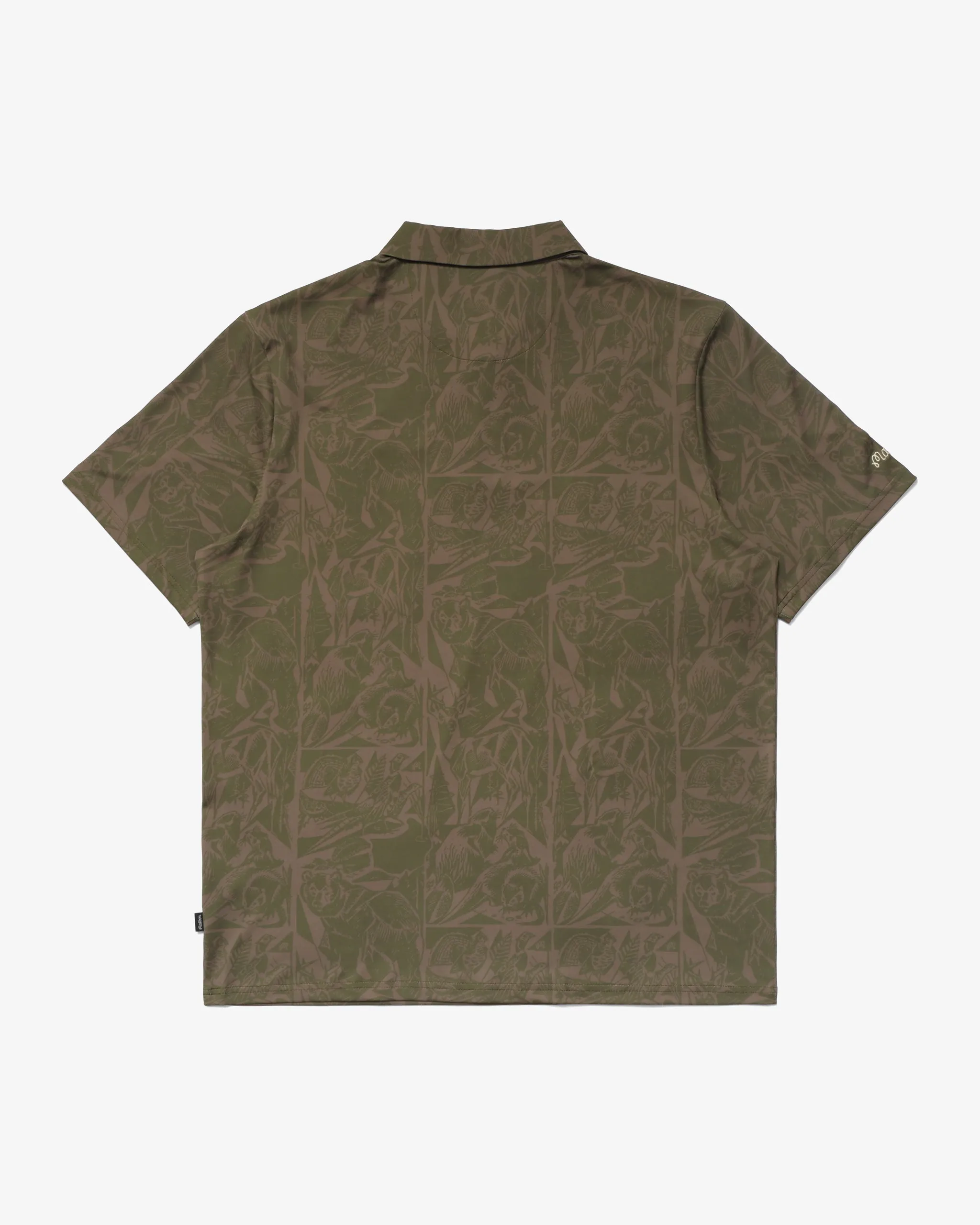 Malbon Wild Life Performance Polo - Army sold by Sun Diego Boardshops product image thumbnail 2