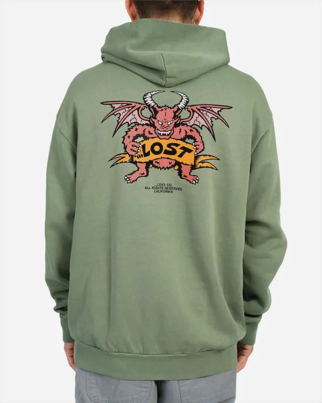 Lost ENTERPRISES Fiend Heavyweight Hoodie - LIGHT GREEN sold by Sun Diego Boardshops