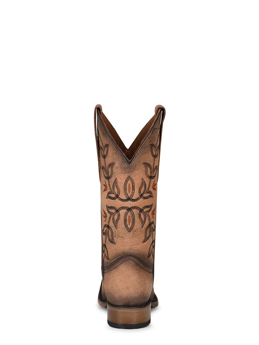 Corral Boots WOMEN'S EMBROIDERY BROWN SQUARE TOE COWBOY BOOT - BROWN sold by Sun Diego Boardshops product image thumbnail 4