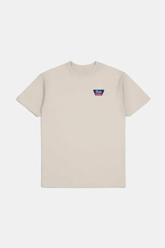 Brixton Linwood S/S Standard T-Shirt - CREAM sold by Sun Diego Boardshops product image thumbnail 2