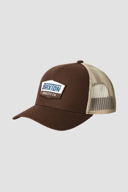Brixton Regal Netplus Trucker Hat - PINECONE BROWN/OFF WHITE sold by Sun Diego Boardshops